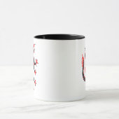 Mug Année du Dragon ~ Rouge, Noir et Blanc (Centre)