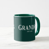 Mug Année du grand-père vert Hunter (Devant droit)