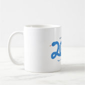 Mug Année du logo du serpent bleu (Gauche)