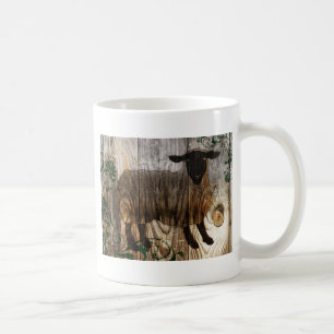 Mug année du mouton en bois