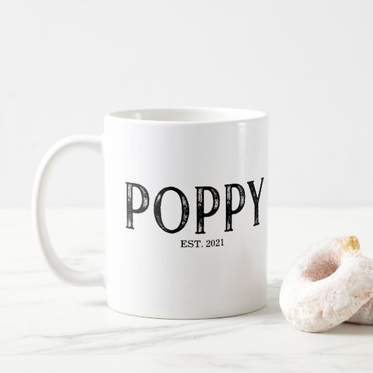 Mug Année du pavot établie (Avec donut)