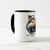 Mug Année du serpent 2025 Yin et Yang (Devant gauche)