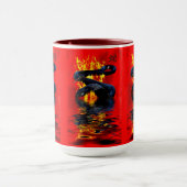 Mug Année du serpent Serpent noir Nouvel An chinois (Centre)