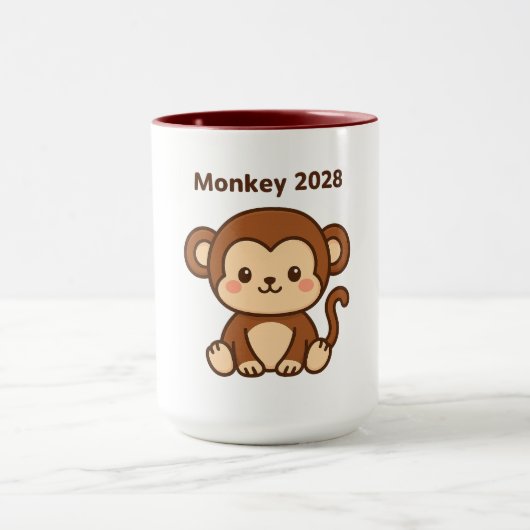 Mug Année du Singe 2028 (Centre)