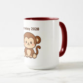 Mug Année du Singe 2028 (Devant droit)