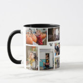 Mug Année en instants Famille Photo Collage Keepsaké C (Gauche)