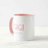 Mug Année Gigi rose établie (Devant gauche)