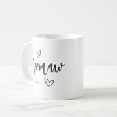 Mug Année Meemaw Grandma établie (Devant gauche)