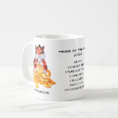 Mug Année mignonne du tigre Personnalisé  (Devant gauche)