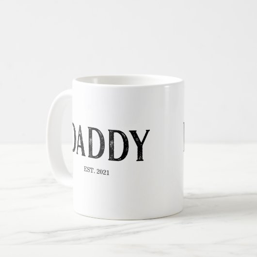 Mug Année papa établie (Devant gauche)