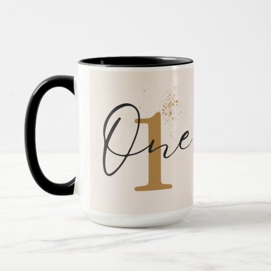Mug année personnalisée | Mug un an (Gauche)