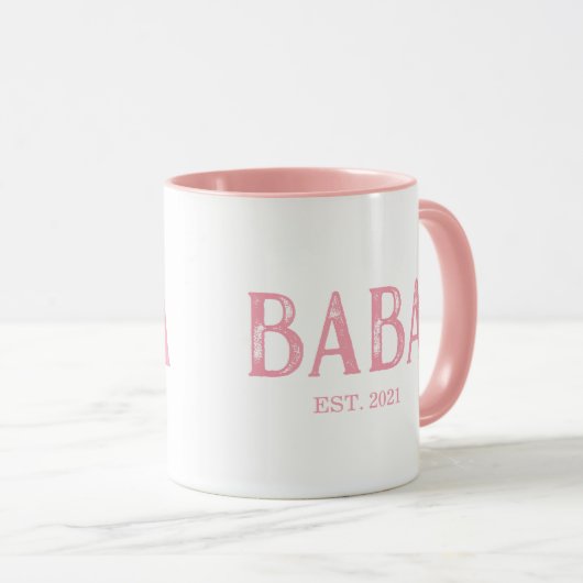 Mug Année Pink Baba (Devant droit)