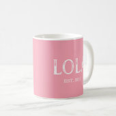 Mug Année Pink Lola (Devant droit)
