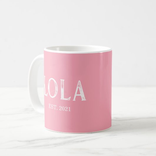 Mug Année Pink Lola (Devant gauche)