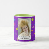 Mug Années 1980 Insérez votre visage Gros cheveux (Centre)