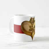 Mug Années d'or | bande rouge foncé (Devant gauche)