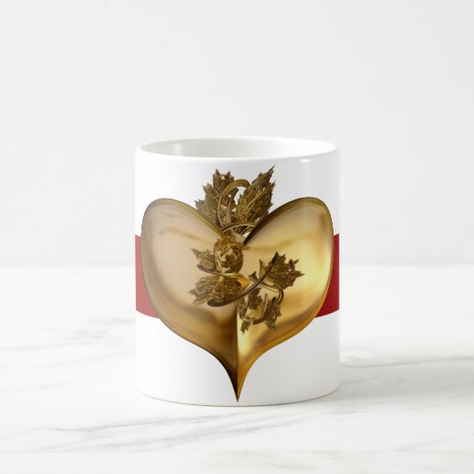Mug Années d'or | bande rouge foncé (Centre)