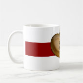 Mug Années d'or | bande rouge foncé (Gauche)