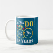 Mug Années Encore 10 Mariage 10e Noces (Gauche)