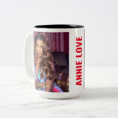 Mug ANNIE LOVE bicolore, 45 cl (Devant gauche)