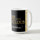 Mug Anniversaire 100 ans (Devant droit)
