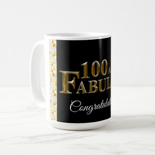 Mug Anniversaire 100 ans (Devant gauche)