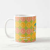 Mug Anniversaire 10 ans Orange Fruité Vert (Gauche)