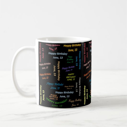 Mug anniversaire 13 juin (Gauche)