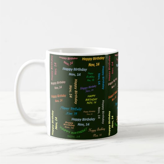 Mug anniversaire 14 novembre (Gauche)