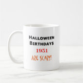 Mug anniversaire 1951 de Halloween (Gauche)