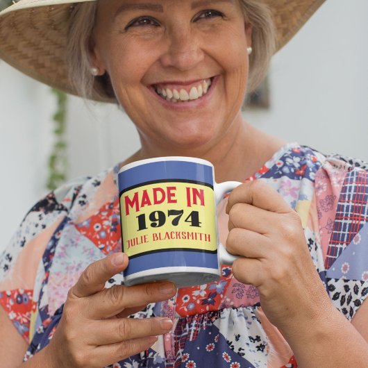 Mug Anniversaire 1974 50e anniversaire cinquante ans