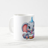 Mug Anniversaire 1 an Éléphant Bébé (Devant gauche)