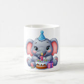 Mug Anniversaire 1 an Éléphant Bébé (Centre)