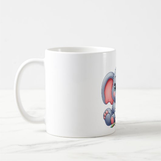 Mug Anniversaire 1 an Éléphant Bébé (Gauche)