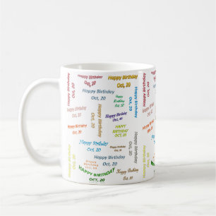 Mug anniversaire 20 octobre