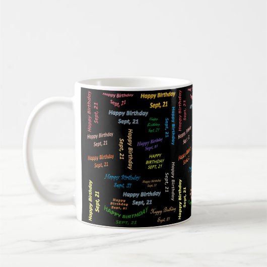 Mug anniversaire 21 septembre (Gauche)