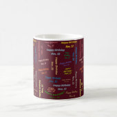 Mug anniversaire 22 novembre (Centre)