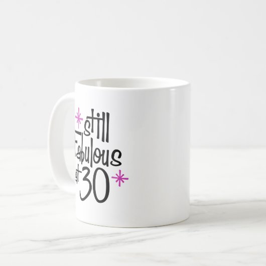 Mug Anniversaire 30 ans (Devant gauche)