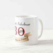 Mug anniversaire 30 ans (Devant droit)