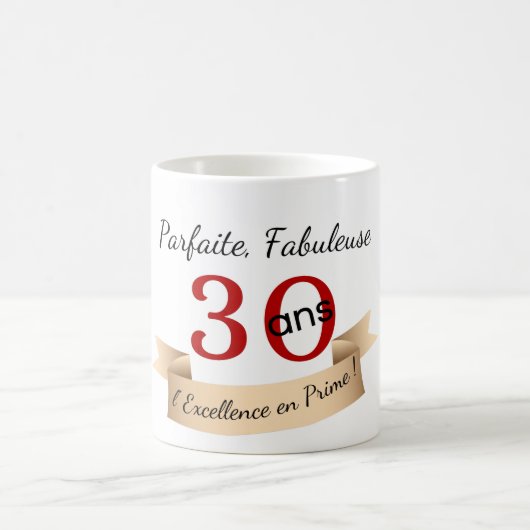 Mug anniversaire 30 ans (Centre)