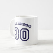 Mug Anniversaire 30 ans (Devant gauche)