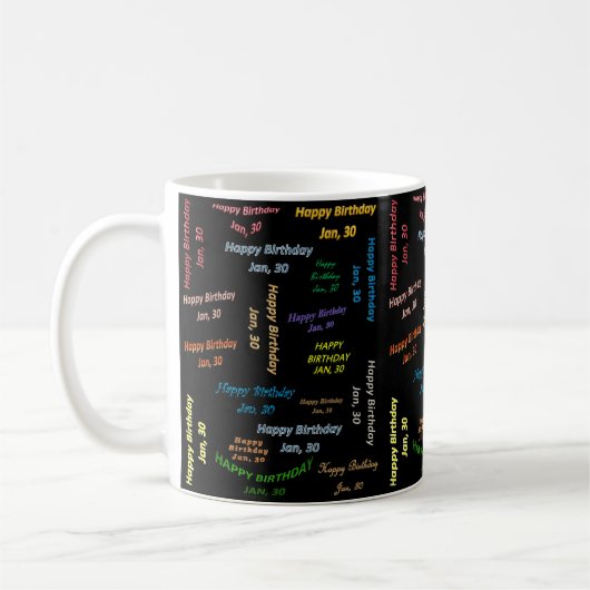 Mug anniversaire 30 janvier (Gauche)