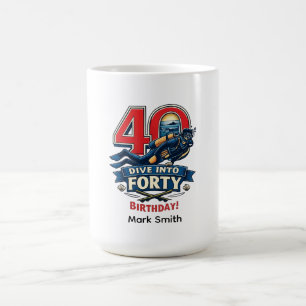 Mug Anniversaire 40 ans plongée