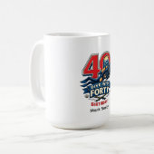 Mug Anniversaire 40 ans plongée (Devant gauche)