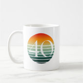 Mug Anniversaire 40 ans Sunrise (Gauche)
