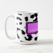 Mug Anniversaire 50 ans Imprimé fourrure léopard (Gauche)