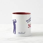 Mug Anniversaire 50 Golfer (Centre)