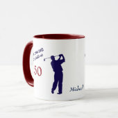 Mug Anniversaire 50 Golfer (Devant gauche)