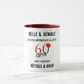 Mug anniversaire 60 ans (Centre)
