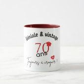 Mug anniversaire 70 ans (Centre)